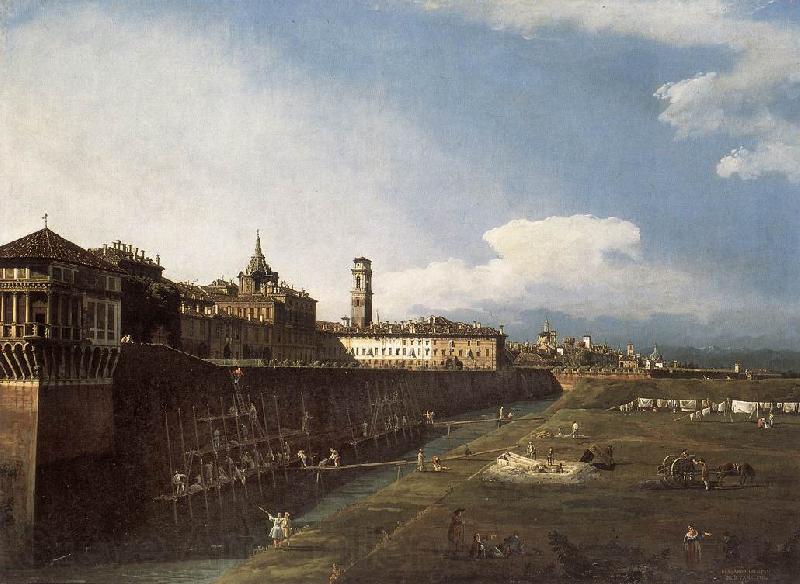 BELLOTTO, Bernardo View of Turin near the Royal Palace Norge oil painting art